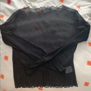 Brandy Melville Sheer Sparkly top